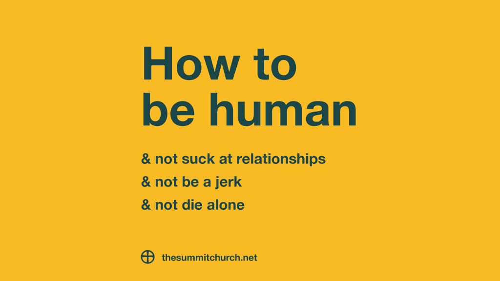 How to be human Series Graphic