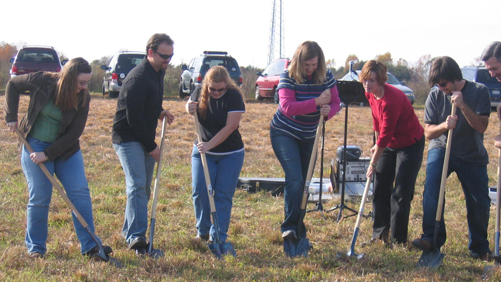 The Summit Church staff at the ground breaking in Kernersville