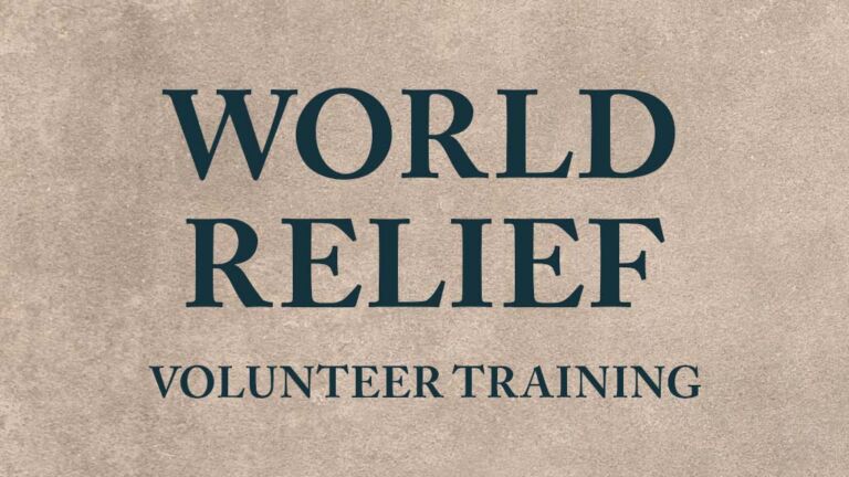 World Relief Volunteer Training